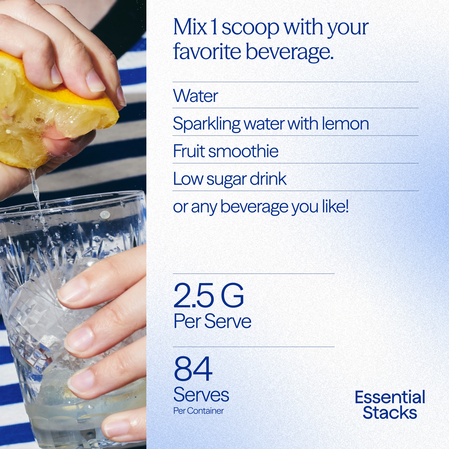 Mix One Scoop With Your Favorite Beverage