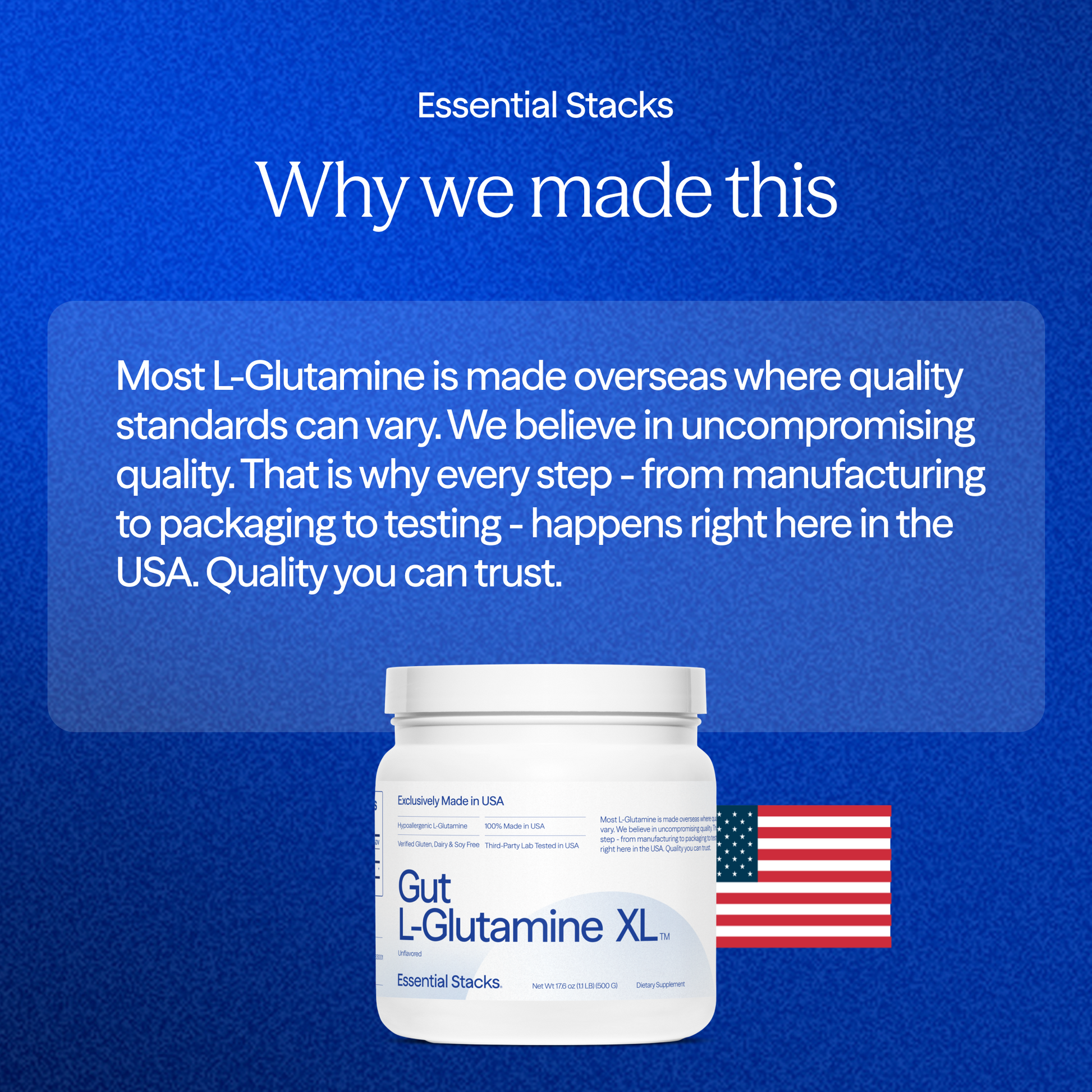 Why Essential Stacks Made L-Glutamine
