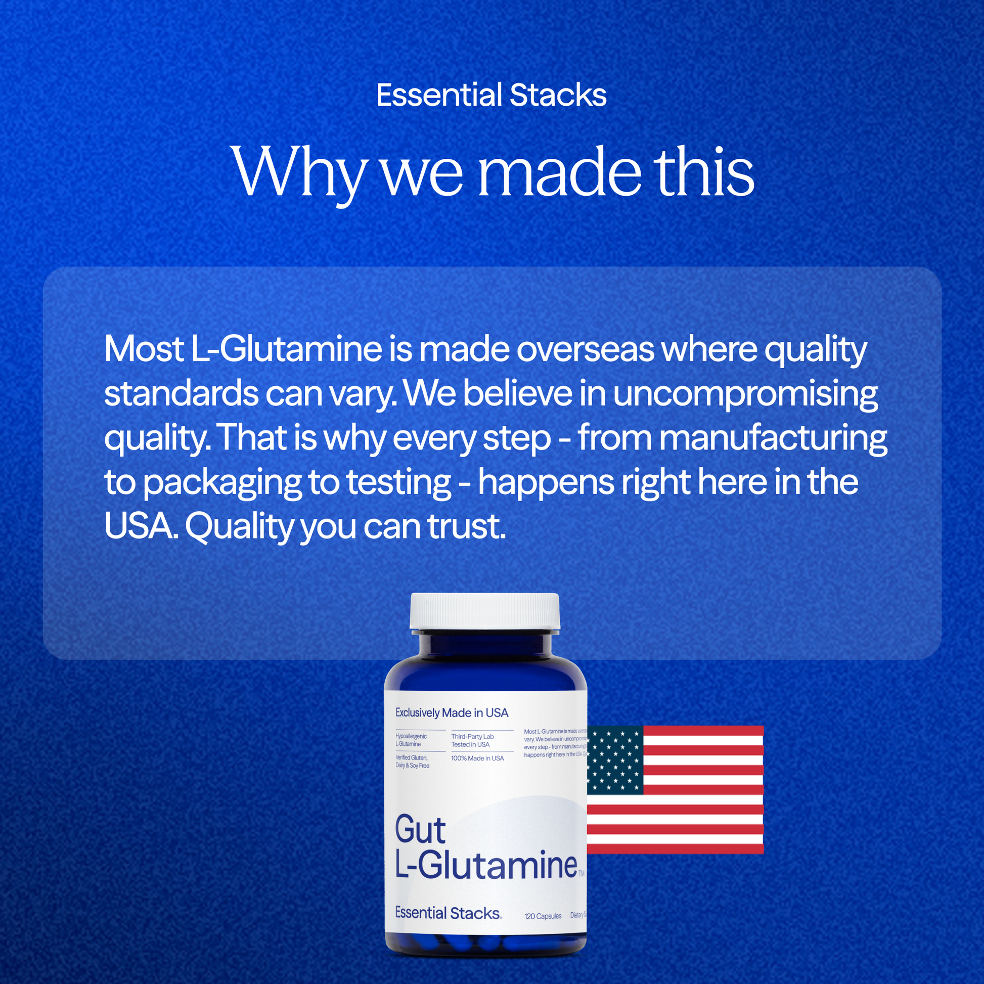 Gut L-Glutamine Capsules – Essential Stacks